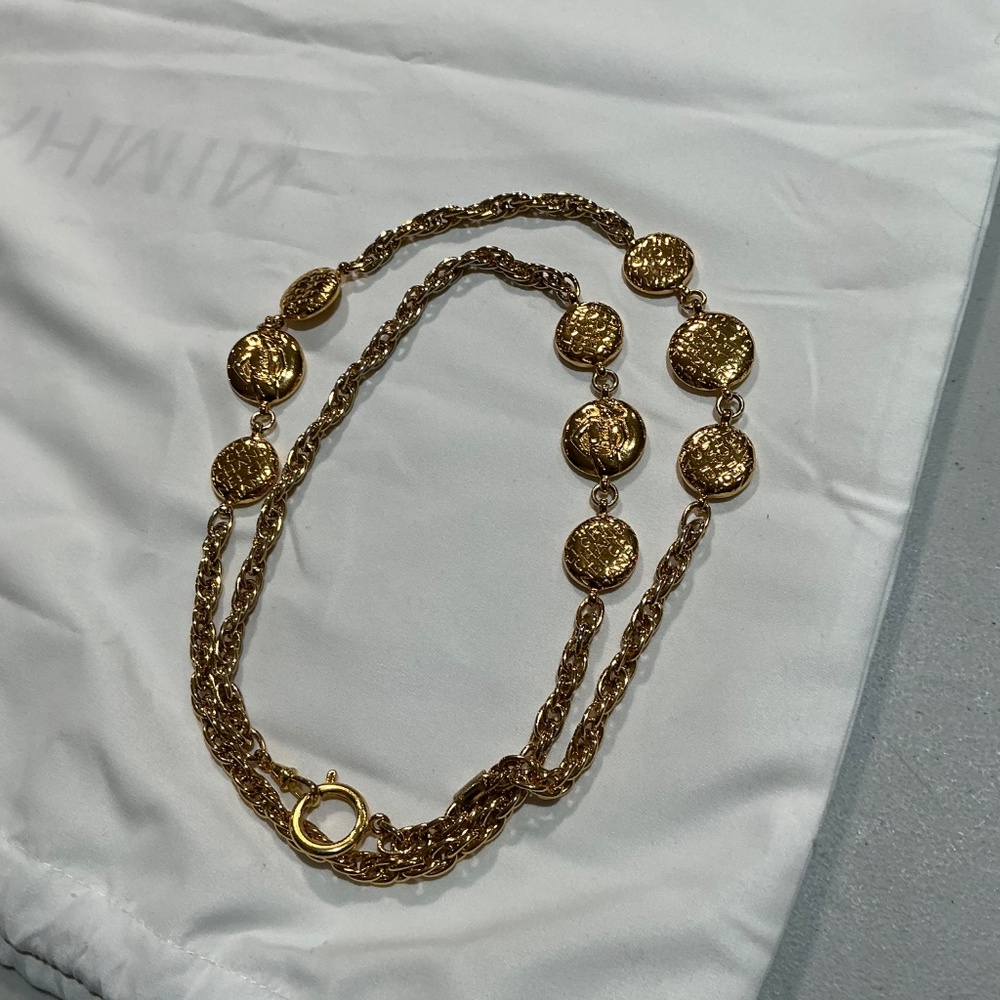 Chanel Vintage Mademoiselle station gold necklace - Picture 5 of 9